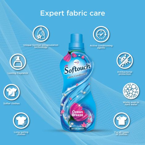 Softouch Ocean Breeze After Wash Fabric Conditioner With Antibacterial Protection