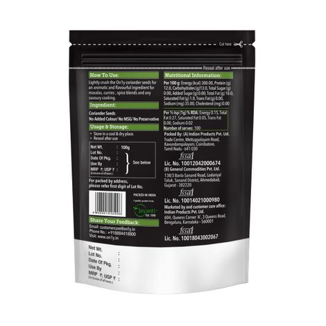 On1y Coriander Whole ( Dhania )