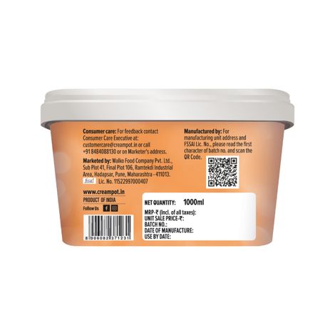 Cream Pot Chocolate Tub