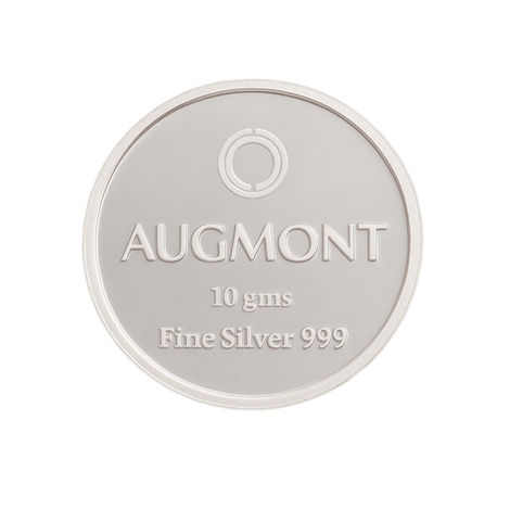 Lakshmi Ganesh Pure Silver Coin| 999 Purity | 10 g | Augmont