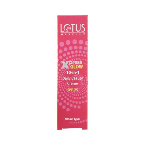 Lotus Make-Up Xpressglow Daily Beauty Cream Royal Pearl Spf 25 Aloe Vera Semi Matte Finish