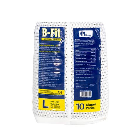 B-FIT Adult Pants Diapers (L, 30-56")