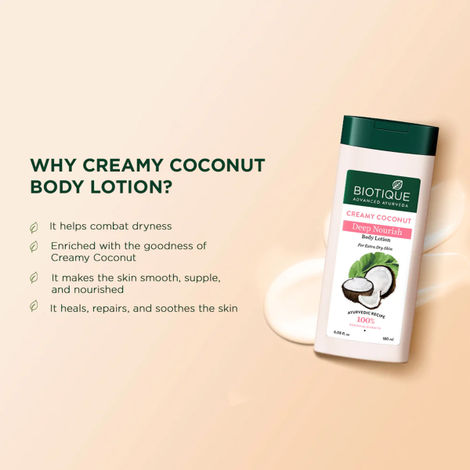 Biotique Creamy Coconut Deep Nourish Body Lotion