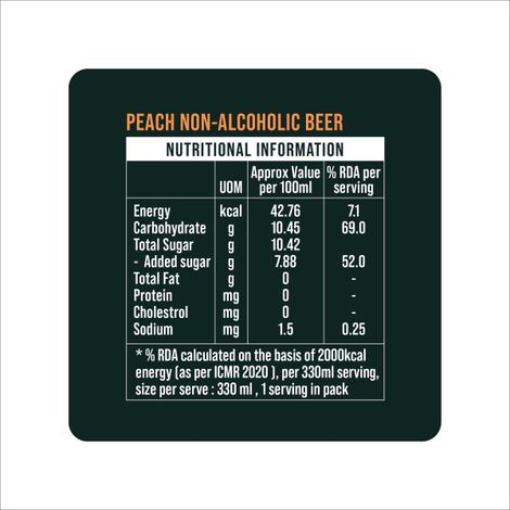3 Sisters Peach Non Alcoholic Beer