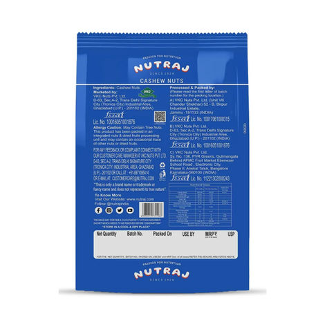 Nutraj Cashew Nuts | Kaju