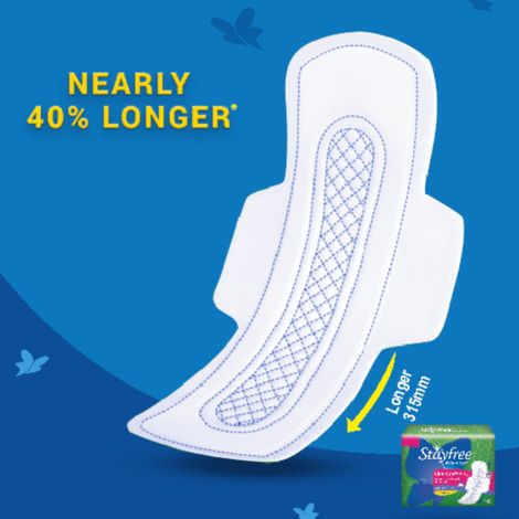 Stayfree Advanced Ultra Comfort Sanitary Pads | XL | 14 pcs