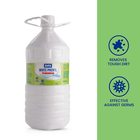 BAY6 White Phenyl Tough Dirt Removal Germ Fighter