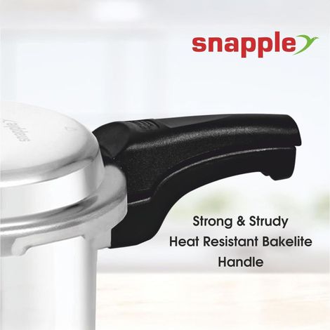 Snapple 3 L Aluminium Pressure Cooker | Non- Induction Base