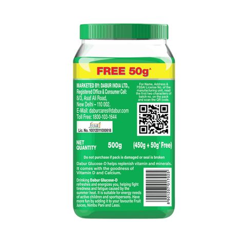 Dabur Health Care Orange Glucose Powder