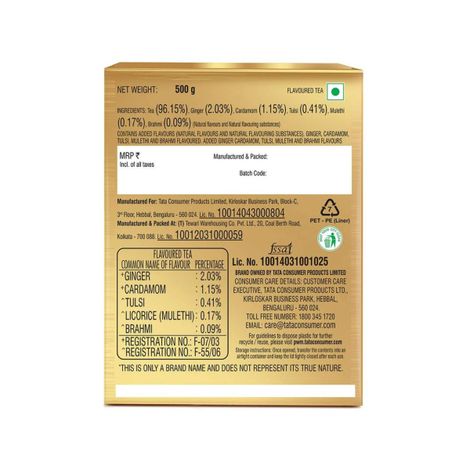 Tata Tea Gold Care Cardamom and Ginger Black Tea