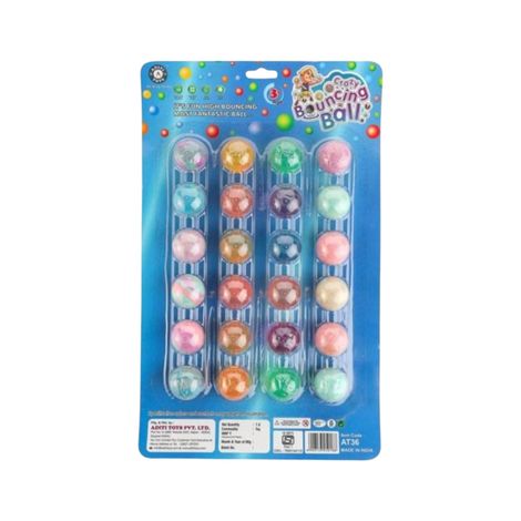 Aditi Toys Crazy Bouncing Balls - 24 Colourful Balls for Kids Fun Indoor & Outdoor Play