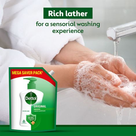 Dettol Original Hand Wash Refill | 99.99% Germ Protection