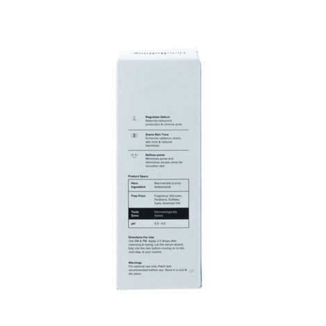 Minimalist Niacinamide 10% Acne and Oil Control Serum For Men & Women.