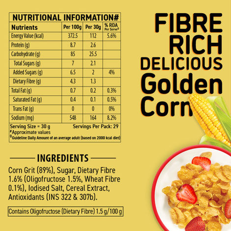 Bagrrys Corn Flakes Plus Original Healthier - Added Fibre