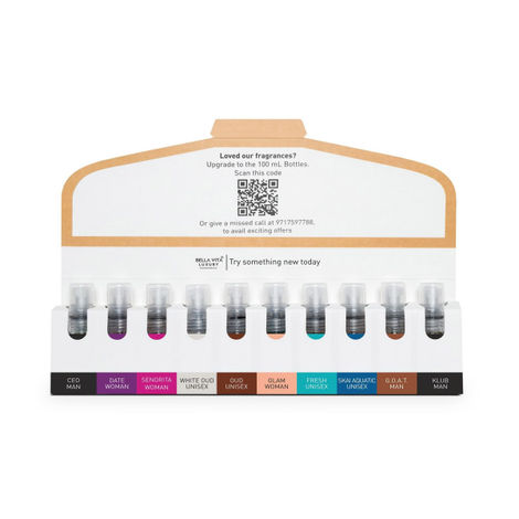 Bella Vita Luxury Unisex Trial Perfumes Pack For Men And Women