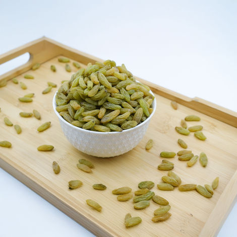 Open Secret Premium Green Raisins (Kishmish) - Rich in Fibre,Healthy Snacking