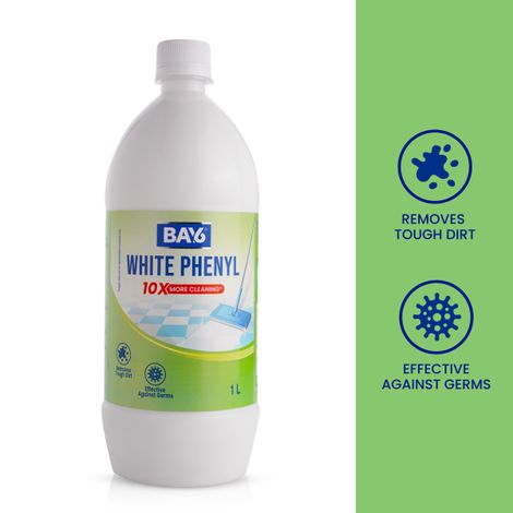 BAY6 White Phenyl Tough Dirt Removal Germ Fighter