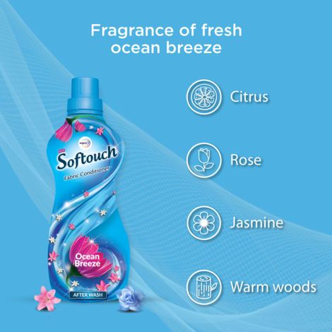 Softouch Ocean Breeze After Wash Fabric Conditioner With Antibacterial Protection