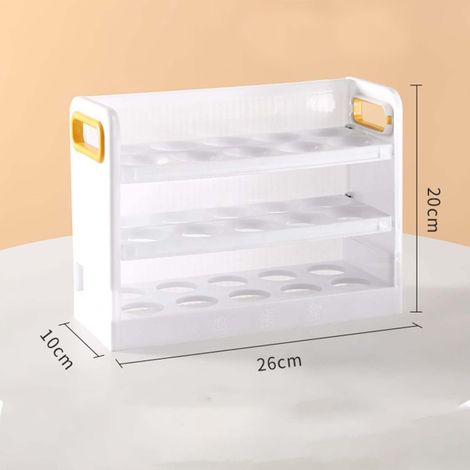 New Dawn Durable Egg Tray Box (30 Eggs) Idal Eggs Storage Box, Egg Container For Fridge, Egg Holder
