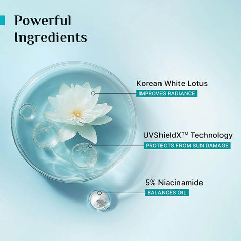 Pilgrim 5% Niacinamide Oil-Free Super Light Gel Sunscreen SPF 50+ PA++++ With Korean White Lotus