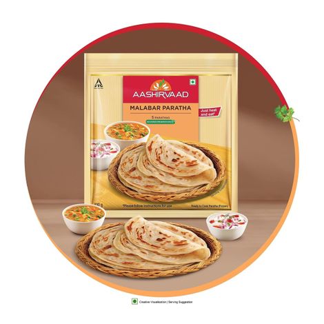 Aashirvaad Ready To Cook Malabar Paratha