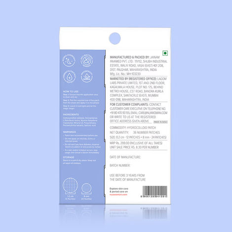 Nua Hydrocolloid And Salicylic Acid Pimple Patches