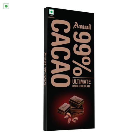 Amul 99% Cacao - Ultimate Dark Chocolate