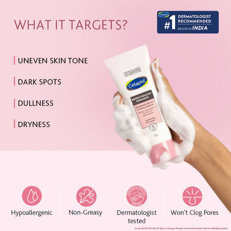 Cetaphil Bright Healthy Radiance Brightness Reveal Creamy Cleanser