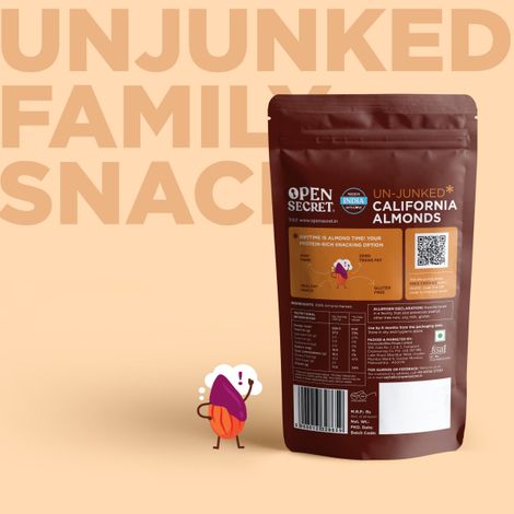 Open Secret Premium California Almonds (Badam) - High Protein, Fasting Vrat Special, Healthy Snacking