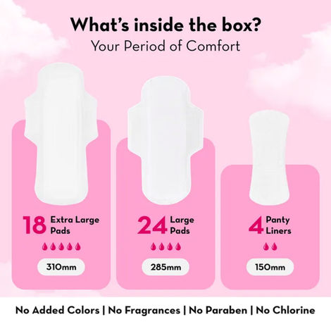 Plush Stock Up (24 L + 18 XL) Sanitary Pads | L / XL | 42 pcs