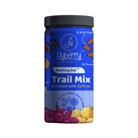 Flyberry Gourmet Persian Trail Mix - Enriched With Saffron