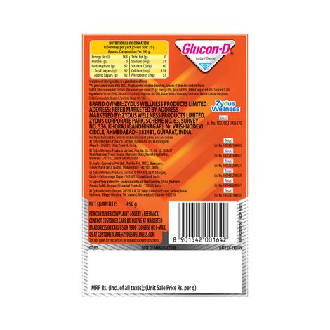 Glucon D Tangy Orange Instant Powder Mix
