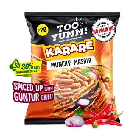 Too Yumm! Karare Munchy Masala | Spicy | No Palm Oil Crisps