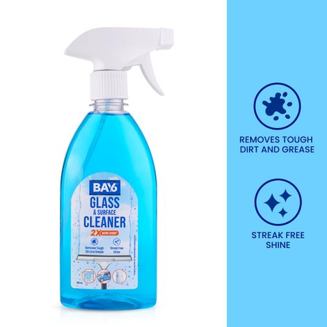 BAY6 Glass and Surface Cleaner 2X Shine Tough Dirt & Grease Removal