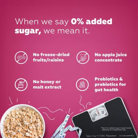 Yoga Bar Super Muesli,No Added  Sugar,Probiotics & Prebiotics,82%Whole Grains+Seeds+Almonds