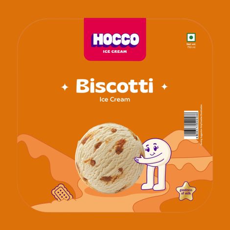 Hocco Biscotti Ice Cream Tub