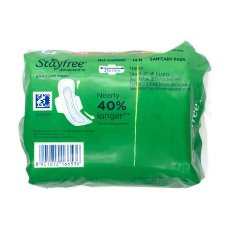 Stayfree Advanced Ultra Comfort Sanitary Pads | XL | 14 pcs