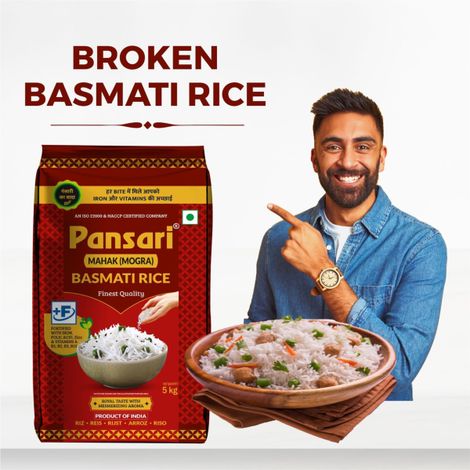 Pansari Mahak Basmati Rice | Mogra Basmati Chawal | Broken Rice
