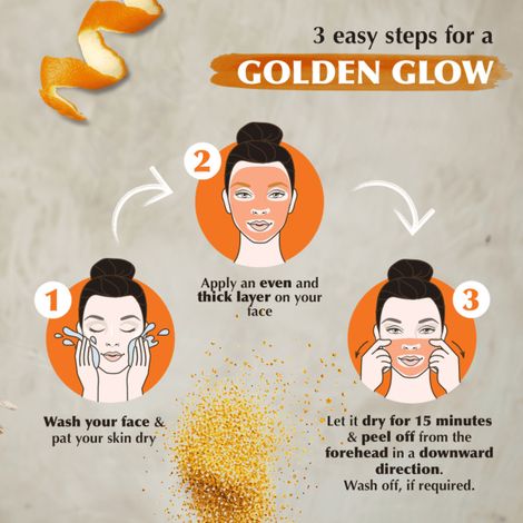 Everyuth Naturals Advanced Golden Glow Peel Off Mask for Instant Glow Skin