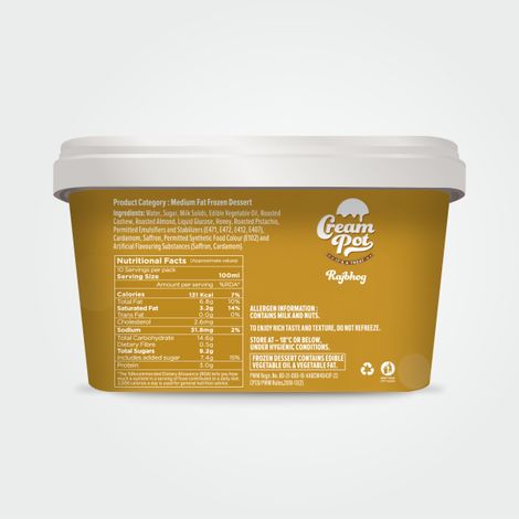 Cream Pot Rajbhog Tub