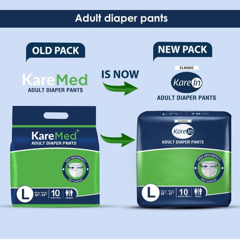 KareIn Classic Adult Diaper (Pants, L , 90-120 cm)
