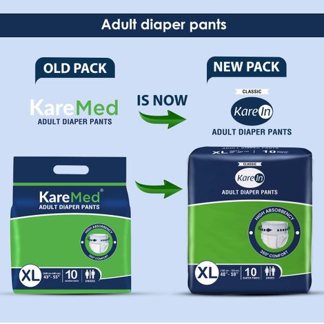 KareIn Classic Adult Diaper (Pants, XL , 100-150 cm)