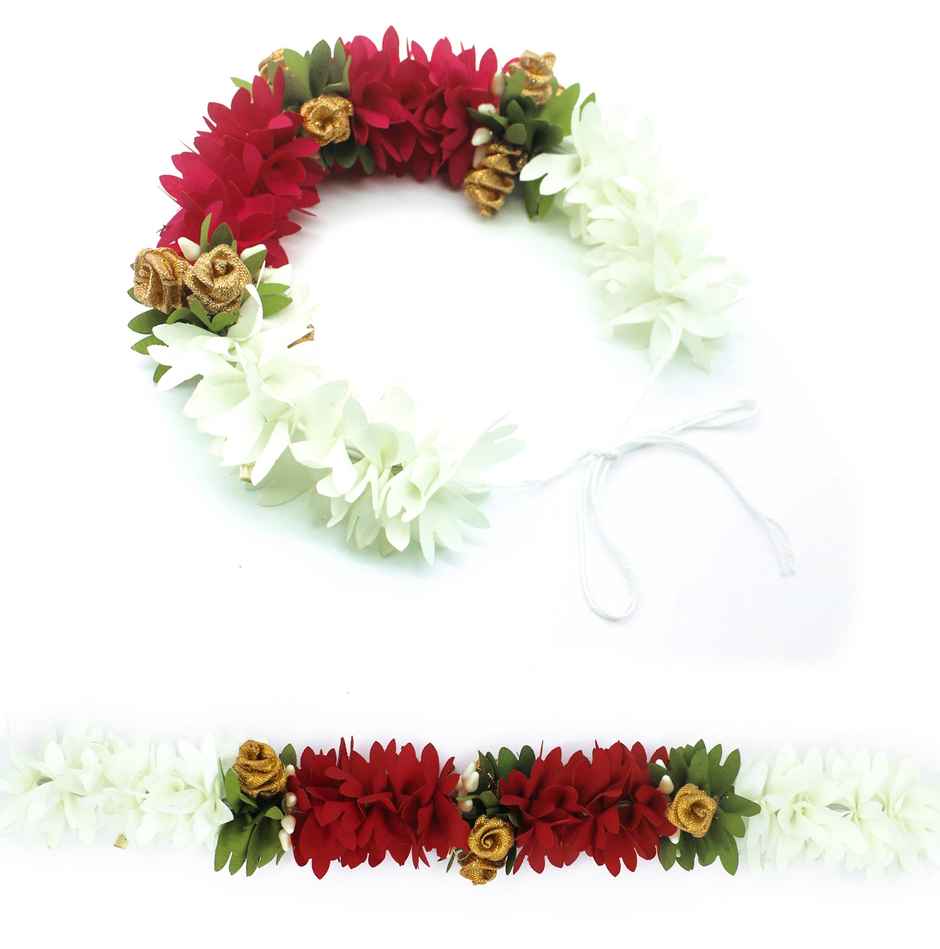 Jasmine Mogra Artificial Flower Gajra | Perfect for traditional occasions | Multicolour | Se7en