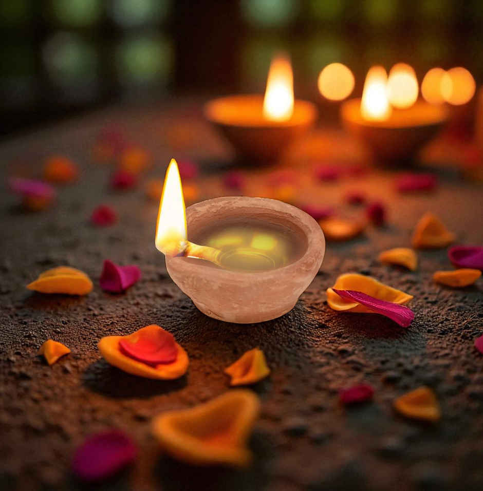 Diacraft Handmade Mitti Diya | Brown | Traditional | Pack Of 12 | Clay | Mitti Diya-Pooja | Pichai