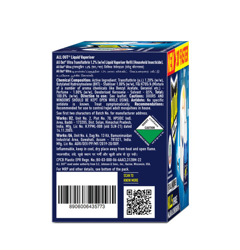 All Out Ultra Liquid Vaporizer Mosquito Repellent | Machine + Refill