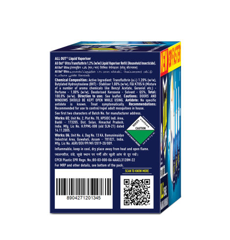 All Out Ultra Liquid Vaporizer Mosquito Repellent | Machine + Refill