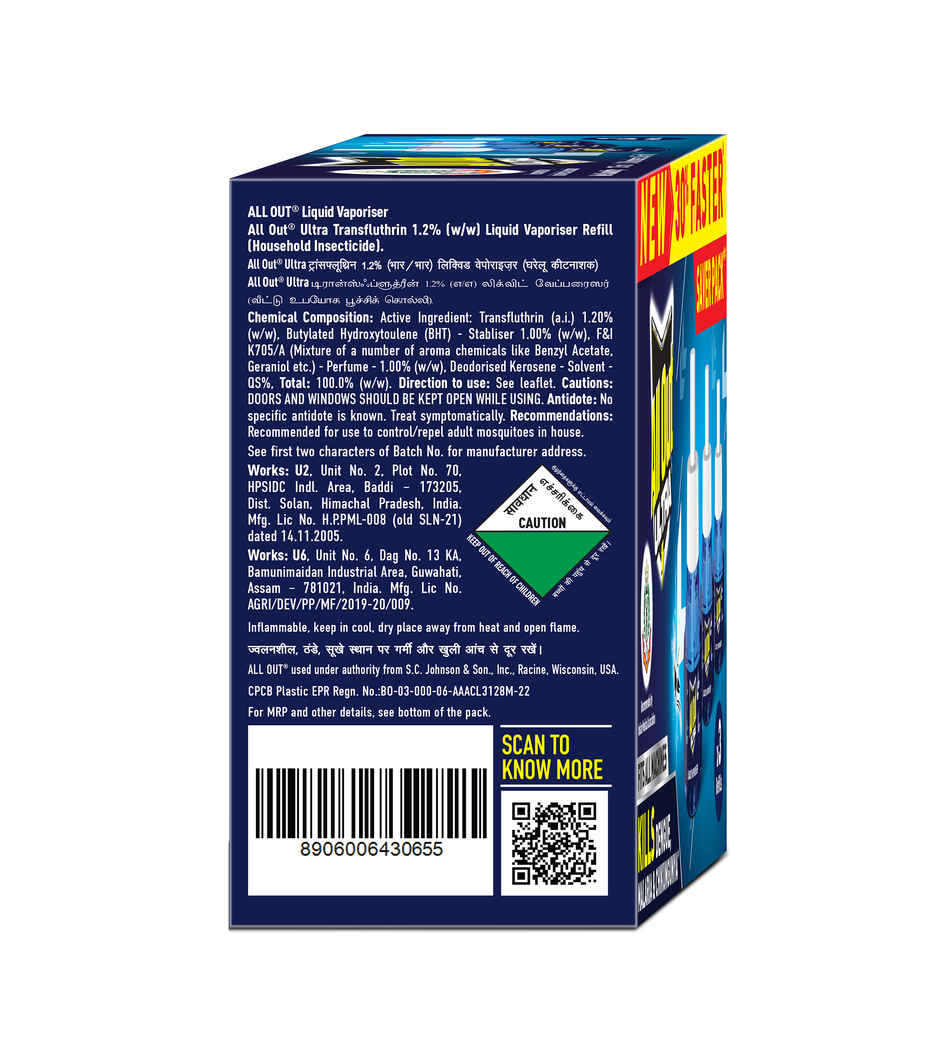 All Out Ultra Mosquito Repellant Refill