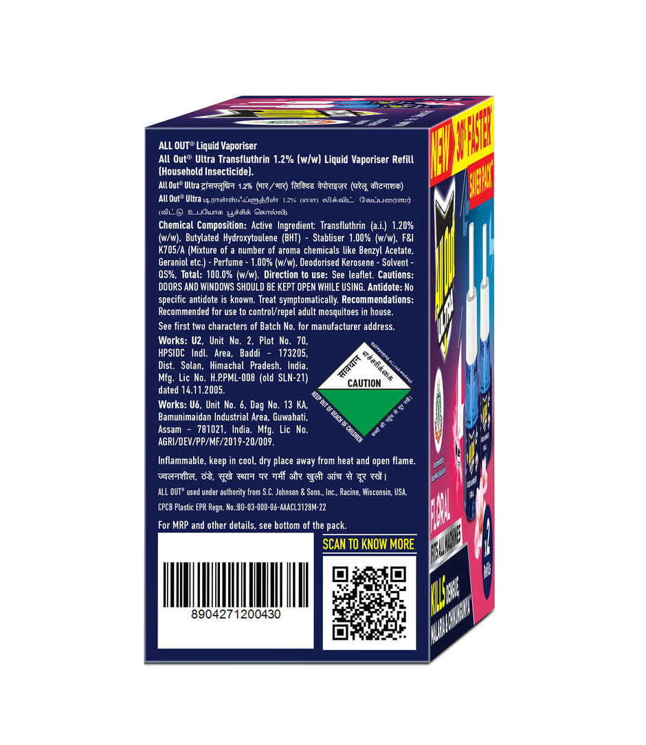 All Out Ultra Floral Mosquito Repellent