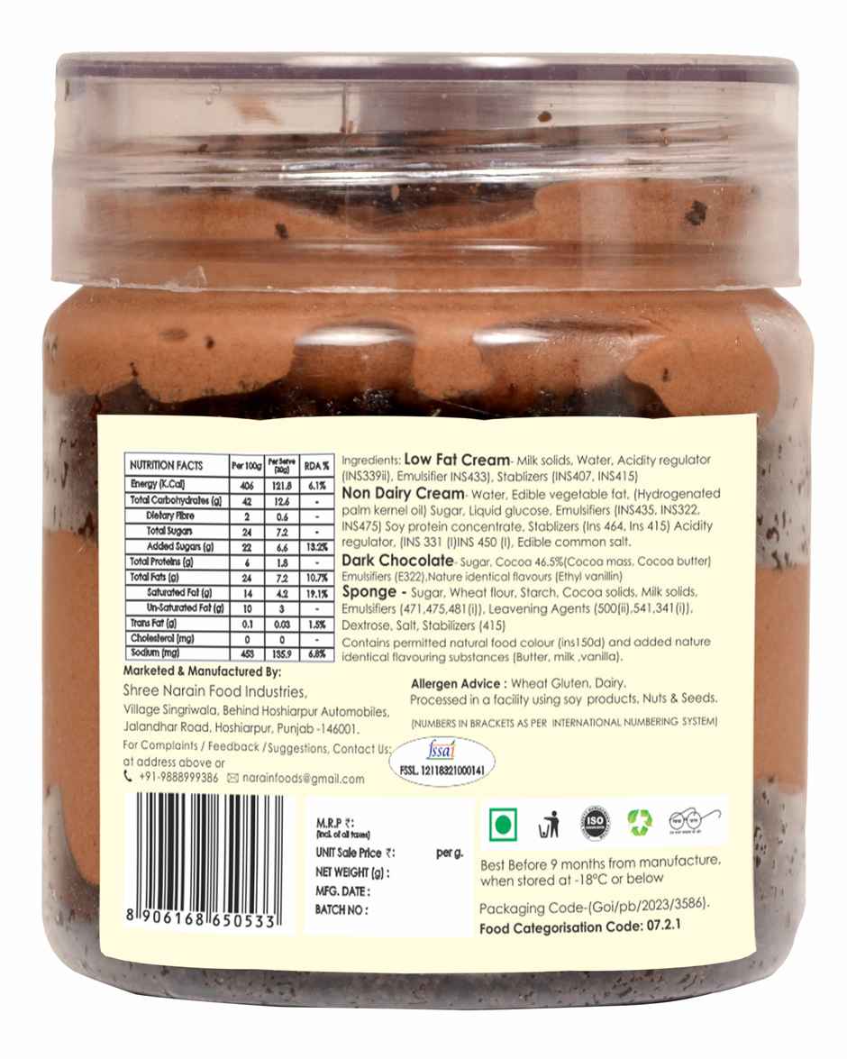 Zep Cake Premium Belgian Chocolate Mousse | Dessert Delight