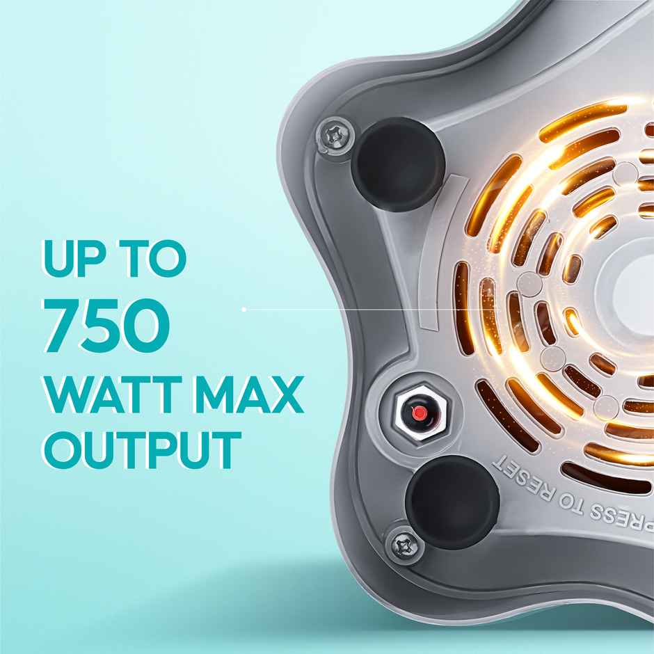 Super Dlx Up to 750W Max Output Juicer Mixer Grinder | 2 Years Warranty | 4 Jars | Black & Grey